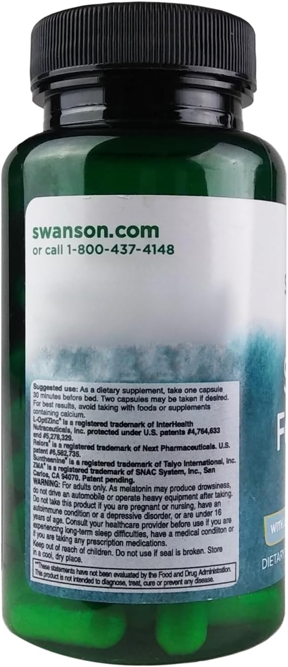 Swanson Sleep FRM W/L-THEANINE&ampMELATONIN 60C
