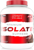 SAN Titanium Isolate Supreme Whey Protein Powder Isolate - Milk Chocolate Flavor 4 lbs 27g Protein Low Carb Low-Calorie 60 Servings Muscle Recovery