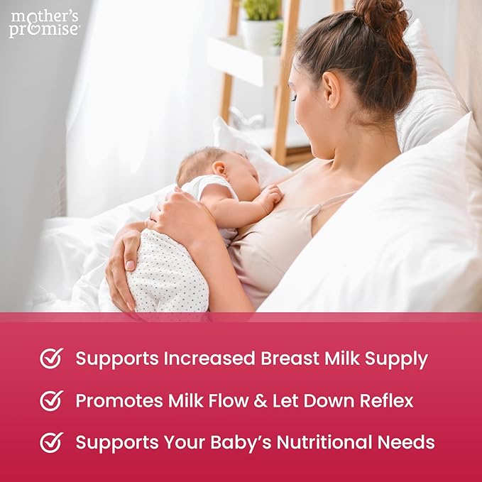 Mother's Promise Lactation Supplement Gummies for Breast Milk Production Increase | Postnatal Lactation Support for Breastfeeding Nursing &amp Lactating with Fenugreek Moringa &amp Milk Thistle |