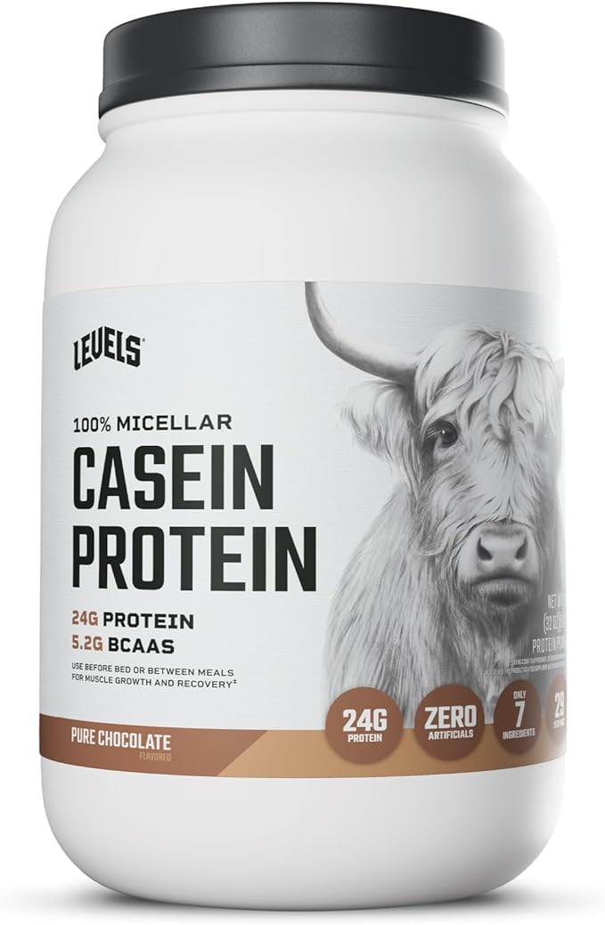 Levels 100% Micellar Casein Protein Hormone Free Chocolate 2LB