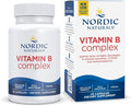 Nordic Naturals Vitamin B Complex - 45 Capsules Thiamine Riboflavin Niacin B6 &amp B12 Folate Biotin Pantothenic Acid Heart Brain Health Energy Metabolism Non-GMO Servings
