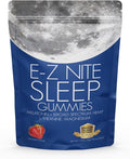 Hemp + Melatonin Sleep Gummies (30 Count) - Stay Asleep Longer with L-Theanine and Magnesium - Non-Habit Forming Non-GMO Gluten-Free - Strawberry Flavor
