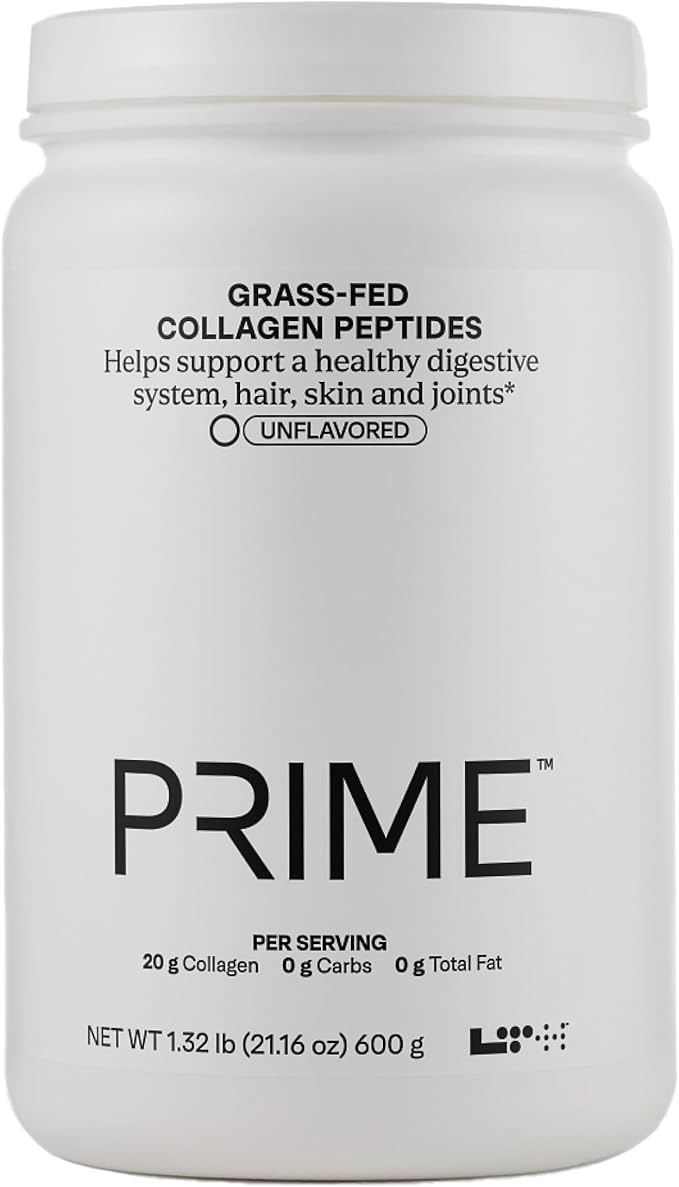 LTH Prime Collagen Peptides - Trusted by Life Time Members - Collagen Powder for Digestive Health - Supports Healthy Joints Hair &amp Skin - from Grass-Fed Cows - Unflavored - 30 Servings