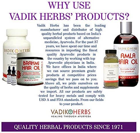 Certified Organic Vadik Herbs Digestive Aid Herbal Dietary Supplement | Supports to Intestinal System Promotes Normal Bowel Function (3 Pack)