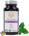 Zen Blend - Stress and Anxiety Supplement with Ashwagandha L-Theanine Holy Basil Skullcap Passionflower &amp Lemon Balm | Supports Mood Focus &amp Stress Relief | Vegan &amp Non-GMO | 60 Capsu
