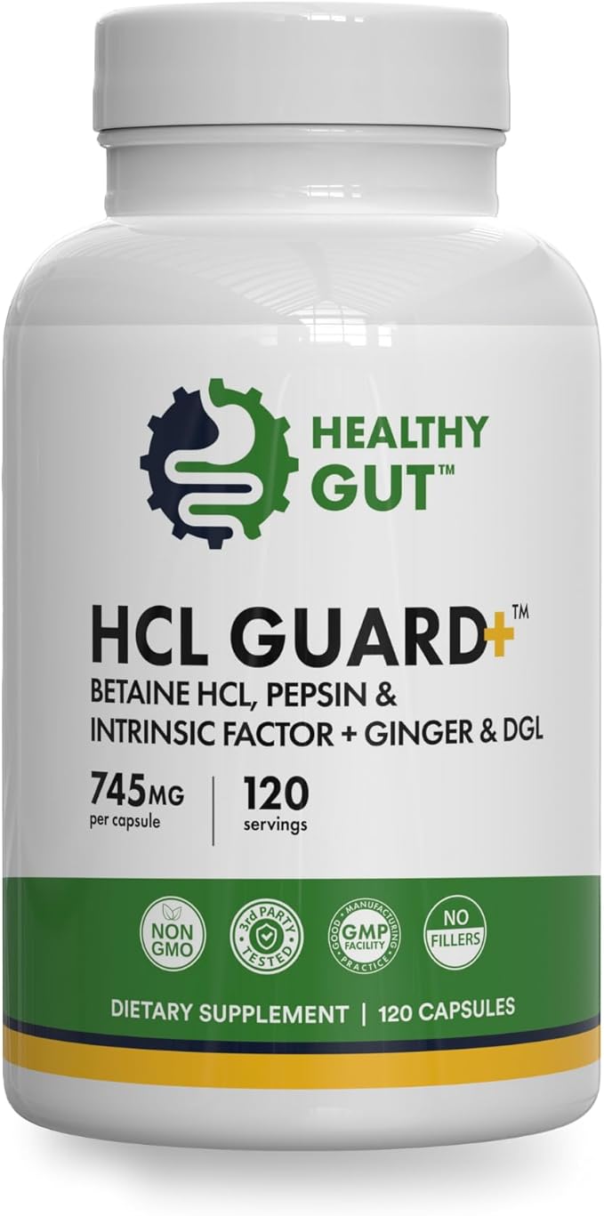 Healthy Gut Magnesium HP 90 Capsules and HCL Guard 120 Capsules