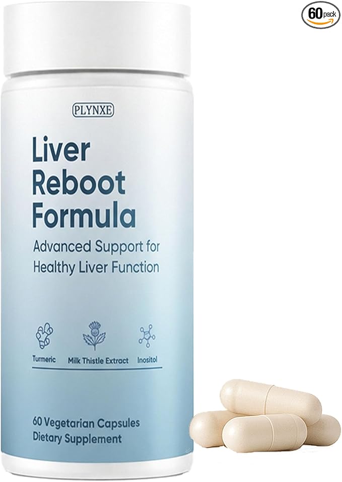 Liver Support Supplement Capsules Liver Health Milk Thistle Extract with Turmeric &amp Inositol Antioxidant &amp Daily Wellness Support Vegetarian Capsules 60 Count