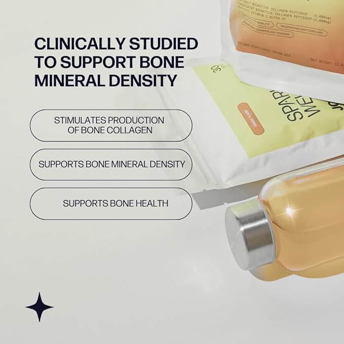 Sparkle Wellness Skin Boost Plus (No Flavor) [50-Serves] &amp Bone Mineral Boost (No Flavor) [30-Serves] | Collagen with VERISOL and FORTIBONE to Improve Skin Hair &amp Nail Health &amp Support Bo