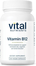 Vital Nutrients Vitamin B12 1000mcg - Vegan - Methylcobalamin for Metabolism Cognitive &amp Nervous System Health* - High-Potency B12 Supplement - Gluten Dairy Soy Free - 100 Capsules