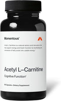 Momentous Acetyl L-Carnitine Brain Function &amp Cognitive Support Supplement Boosts Mental Clarity &amp Energy Production NSF Certified for Sport 500 mg 60 Servings