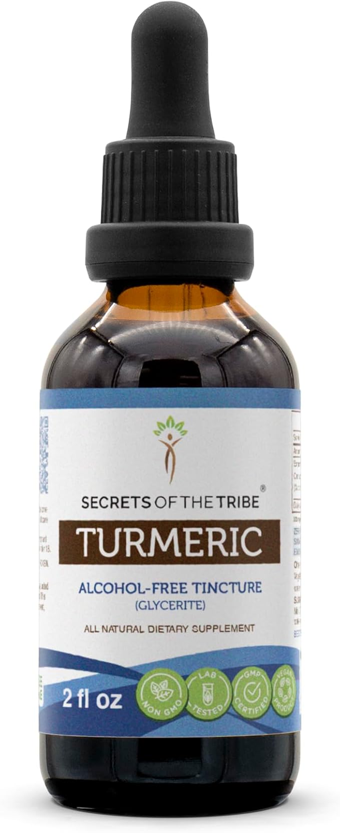 Turmeric Tincture Alcohol-Free Extract Turmeric (Curcuma Longa) Dried Root Tincture Supplement 2 oz
