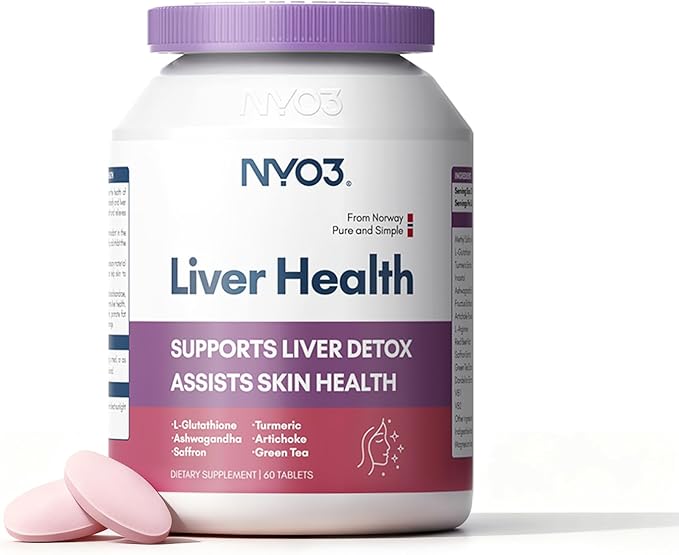 NYO3 Milk Thistle Liver Detox Supplement Support Liver Detoxify &amp Assist Skin Health Supplement 2 Pack