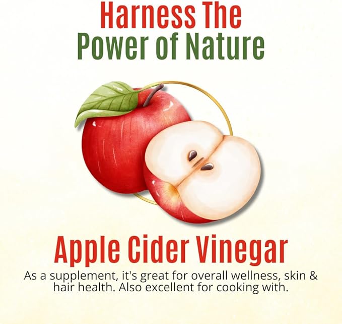 Organic Apple Cider Vinegar Powder - Apple Cider Vinegar Supplement ACV for Digestive Support - Vegan &amp Gluten Free 500mg per Serving 454g (1 lbs)