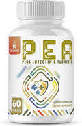 1500 MG Palmitoylethanolamide with Luteolin 98% &amp Turmeric High Absorption Micronized Pea Supplement for Discomfort Management- USA Made - 60 Tablets