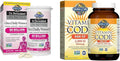 Garden of Life Women's Probiotics 50 Billion 16 Strains 30 Count and Vitamin D3 2000 IU Raw D3 60 Count