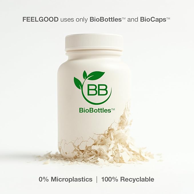 Feelgood Company NAD+ Supplement - Anti-Aging &amp Cellular Energy Support - Supports Energy Cognitive Function &amp Cellular Health - 60 Capsules - NAD+ Precursor