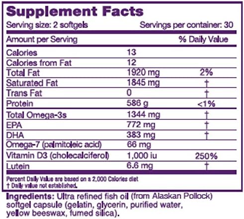 Dry Eye Complete. Formulated for Dry Eyes 1344mg Omega-3 6.6mg Lutein 1000 D3 per dose!. Only $28 per Month FREE Shipping