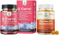 Bundle of G-Curve Butt and Breast Growth Capsules - Horny Goat Weed Muira Puama &amp Maca Root and Turmeric Gummies - Extra Strength Joint Support with Turmeric Curcumin Black Pepper Extract &amp G