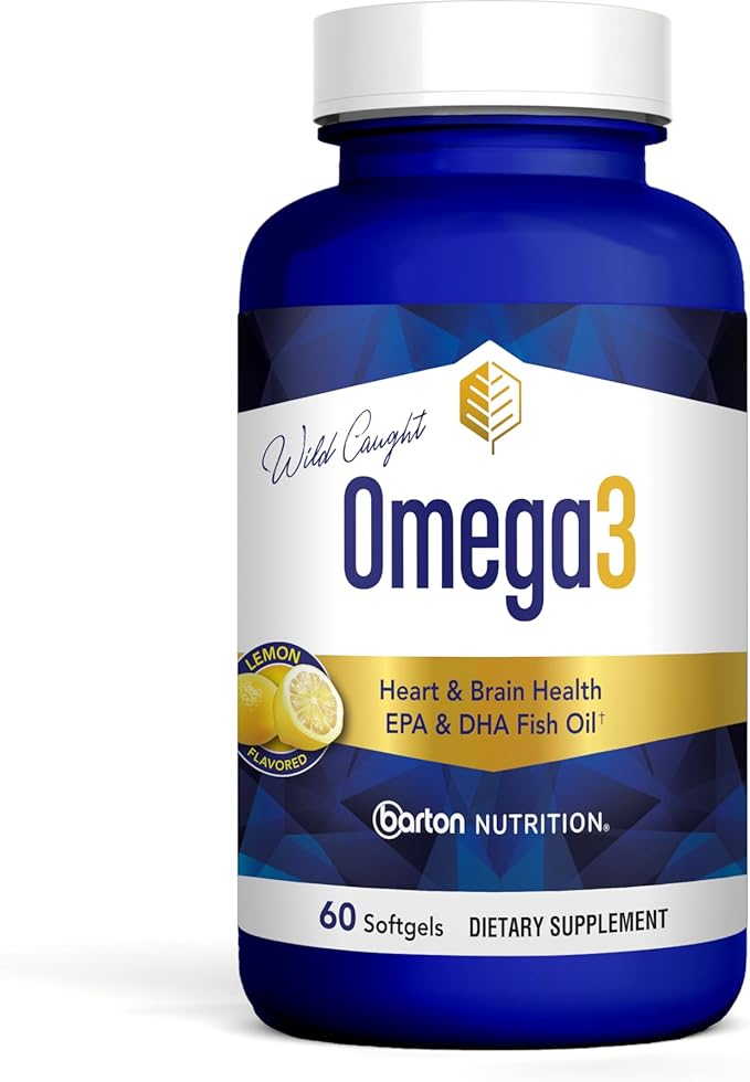 Omega 3 Fish Oil Supplements for Women &amp Men 1200 mg Omega3 Softgels with EPA &amp DHA Fatty Acids for Healthy Skin &amp Joints Eyes Heart &amp Brain Support - Made in USA - 60 Count 1 Mont