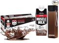 Muscle- Milk Chocolate Protein Shake Zero Sugar – 25g Protein Non-Dairy Ready-to-Drink 18 Pack – Get Free Premium Reusable Bottle Custom bundled by MOOCHI