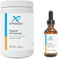XYMOGEN D3 Liquid (1500 Servings) + OrganiX PhytoFood Greens Powder (30 Servings) - 1000 IU Liquid Vitamin D Drops with Vegetables Fruits Berries Phytonutrients Fiber Probiotics + Enzymes
