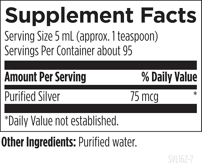 Designs for Health - Silvercillin Liquid 15ppm Non-Toxic Form of Silver - Non-GMO GI + Immune Support Supplement (95 Servings / 16oz)