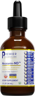 Premier Research Labs Melatonin-ND - Melatonin Liquid Liquid Melatonin for Adults Sublingual Melatonin Drops Made with Organic Ingredients Vegan Friendly - 2 Fl Oz (54 Servings)