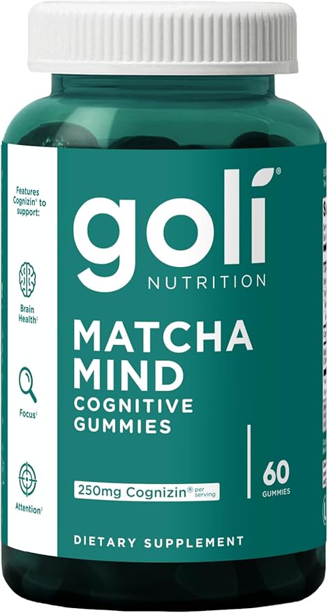 3 Bottles of Goli Favorites Bundle: Ashwagandha KSM-66 Apple Cider Vinegar Matcha Mind Supplements with Cognizin Vitamins D2 and B12