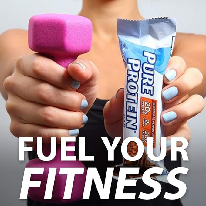 Pure Protein Chocolate Peanut Caramel Protein Bars 1.76 oz 6 Count Pack of 2
