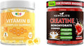 Creatine Monohydrate Gummies 9000MG Strength and Muscle Growth Support 150 Vitamin B Complex Gummies for Adult