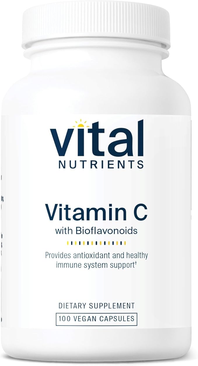 Vital Nutrients Vitamin C with Bioflavonoids - Vegan Supplement for Immune Support* - 1000mg Vitamin C and 500mg Citrus Bioflavonoid - Gluten Dairy and Soy Free - Non-GMO - 100 Capsules