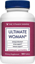 The Vitamin Shoppe Ultimate Woman Multivitamin - High Potency Daily Multi with Energy Blend Complete Nutrition for Women (180 Tablets)
