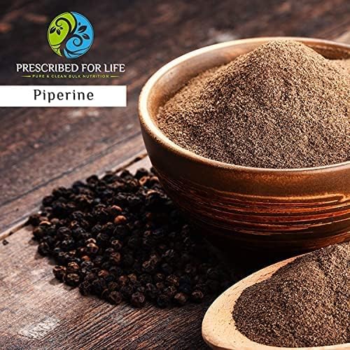 Prescribed For Life Piperine Powder 95% Black Pepper Extract Powder Gluten Free Vegan Non GMO Natural Antioxidant (113g)