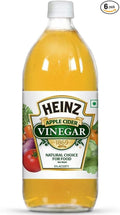 Heinz All Natural Apple Cider Vinegar 5% Acidity Ultra-Filtered for Clarity 16 fl oz Bottle (Pack of 6)
