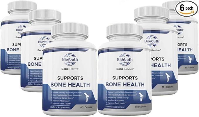 Labs Natural Bone Strength Supplements for Adults 360 Capsules - Nutritious Blend of Coleus Forskohlii Creatine Magnesium Vitamin K2 &amp C for Better Bone Health &amp Growth.