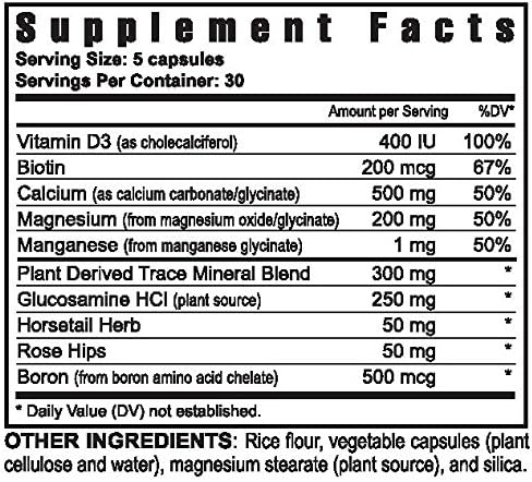 BONE BUILDING FORMULA with Trace Minerals - 150 CAPS - 2 Pack