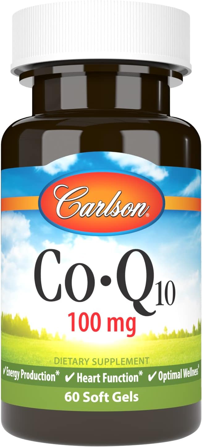 Carlson - Co-Q10 100 mg Energy Production &amp Heart Function 60 Softgels