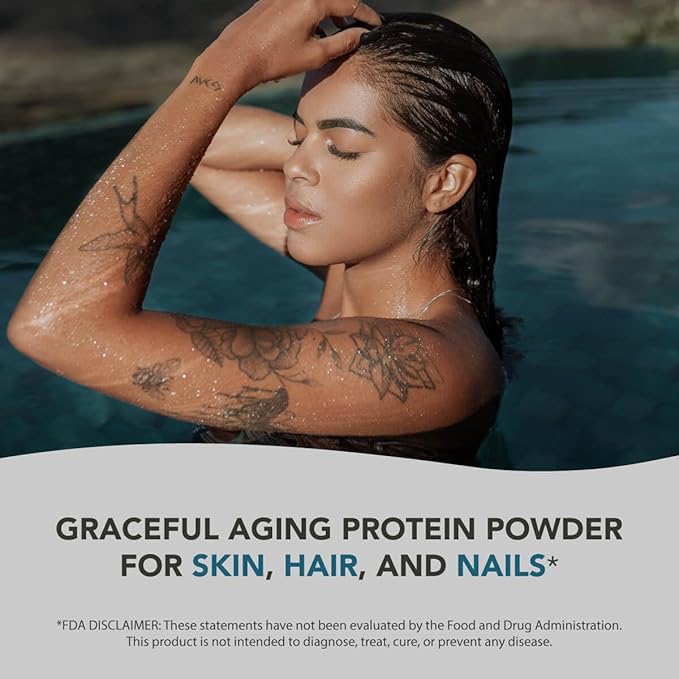 AMANDEAN Marine Collagen Duo. 500g Container + 30 Travel Packs. Hydrolyzed Fish Collagen Peptides for Skin Hair &amp Nails. Pescatarian Keto &amp Paleo-Friendly Unflavored