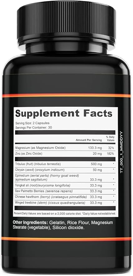 Iron Pump Formula Dietary Supplement Male Performance Iron Pump Capsules Max Formula Max Support Support Pills 120 Capsules for 2 Months
