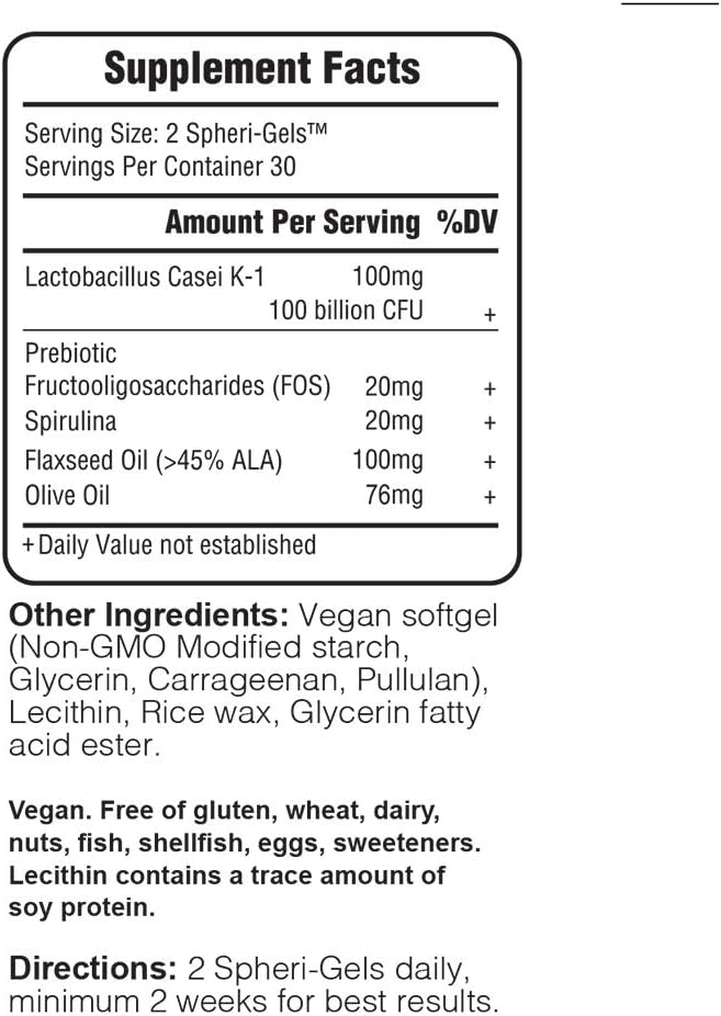 SHO Balance 100 Billion CFU Prebiotics &amp Probiotics for IBS Bloating Constipation Digestive Health Gut Health &amp Weight Loss Vegan Supplement for Women &amp Men with 2 Refill Bottles