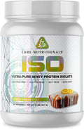 Core Nutritionals ISO Whey Protein Isolate | High-Purity Protein from Whey Isolate | Lean Muscle &amp Recovery Support | 32 Servings (Lemon Pound Cake)