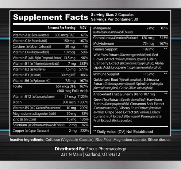 Women's Daily Super Multivitamin - 60 Capsules
