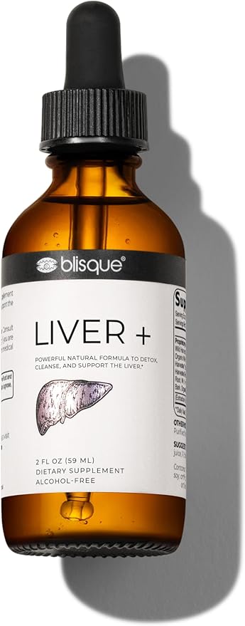 Blisque – Liver Complex Supplement to Detox Cleanse and Repair The Liver | Doctor-Approved | Natural Ingredients | Milk Thistle and Dandelion Root | 2 Ounce | 59 Servings
