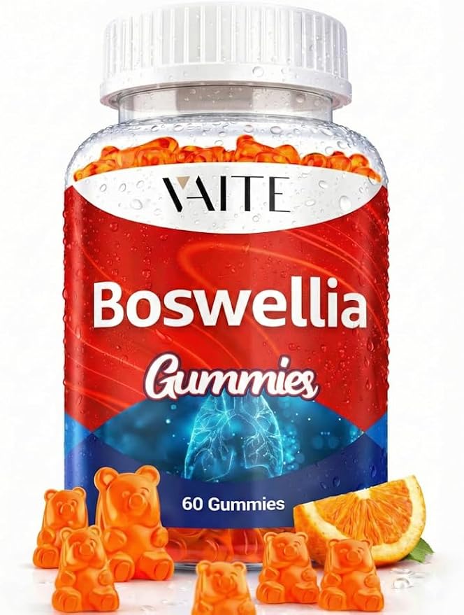 VAITE Boswellia Serrata Extract Gummies 1200mg – Joint Support Supplement with Indian Frankincense Boswellic Acid and Botanical Resin Extract Vegetarian for Women and Men Non-GMO Gluten-Free
