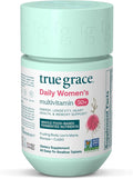 True Grace Daily Women’s Multivitamin 50+ - 60 Easy-to-Swallow Tablets - Immune Energy Longevity &amp Memory Support - Vegan - Gluten Soy &amp Iron Free - 30 Servings