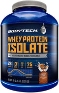 BodyTech Whey Protein Isolate Powder - 25g Protein per Serving with BCAAs - Fast-Absorbing for Muscle Growth &amp Recovery - Cinnamon Cereal (5 lb 75 Servings)