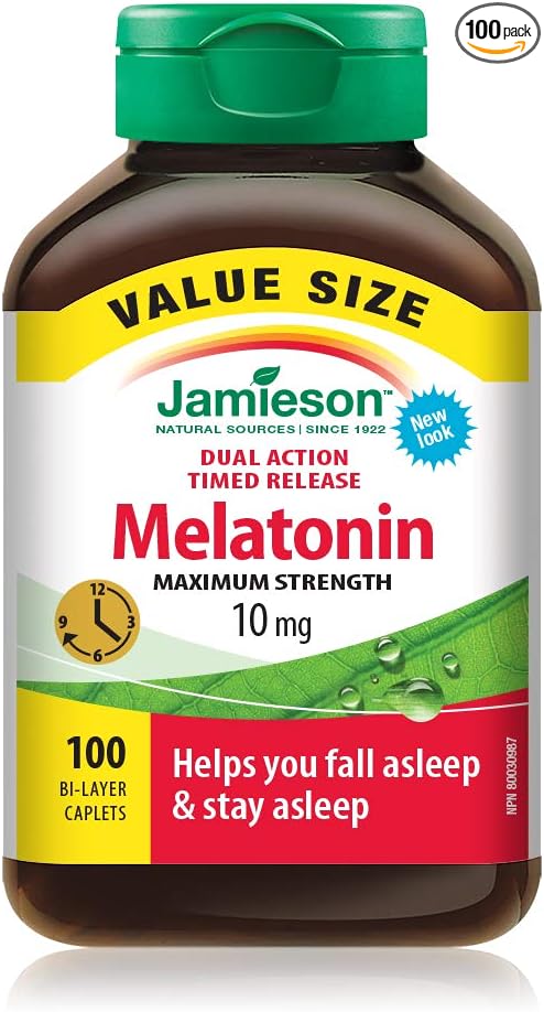 Jamieson Laboratories Melatonin Supplement 10mg 100 Count