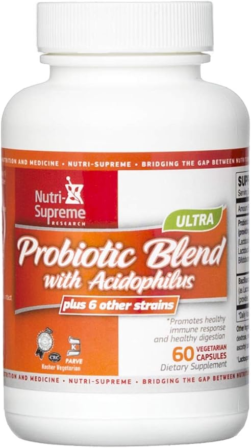 Ultra Probiotic Blend 60 Vegetarian Capsules - Certified Kosher