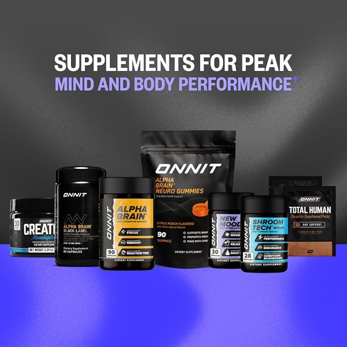 ONNIT New Mood Daily Stress Support Capsules IGEN™ Non-GMO Tested Sleep and Mood Support Supplement for Men and Women Daily Stress Management Capsules 30 Count