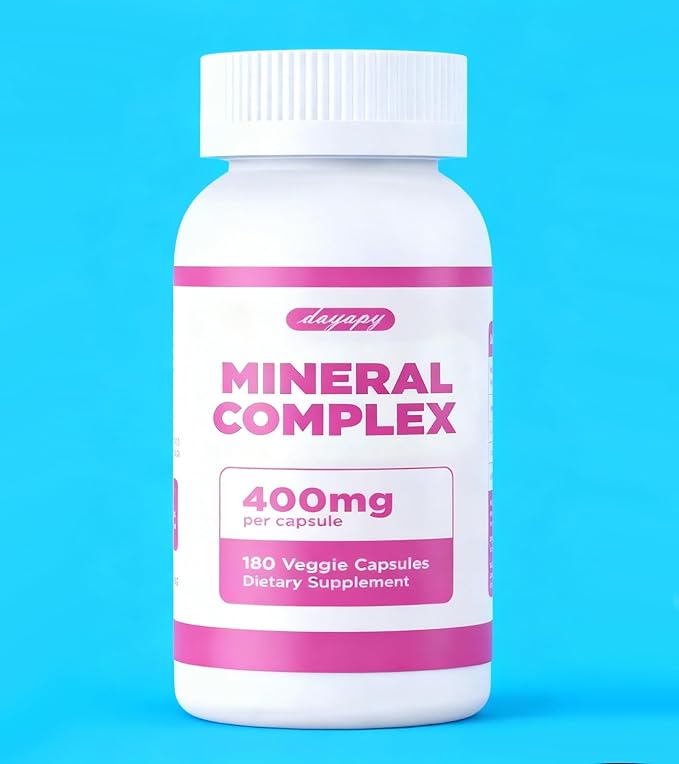 Mineral Nutritional Supplements 400mg Highly Absorbable Gentle on Stomach Supports Muscle Relaxation &amp Daily Wellness 180 Capsules